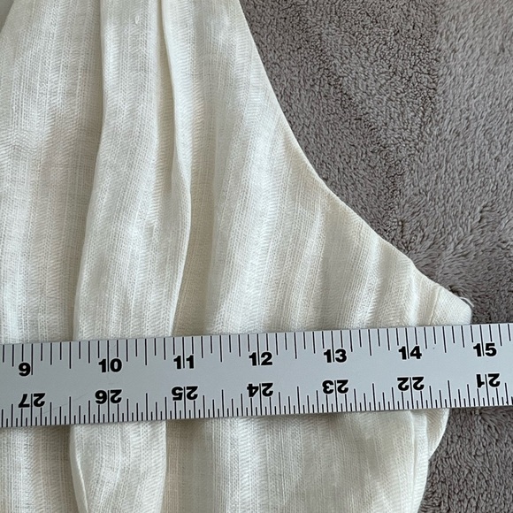 Lauren Ralph Lauren 100% Linen Sleeveless Crossover V Neck Swing MIDI Dress 2 - Picture 11 of 14